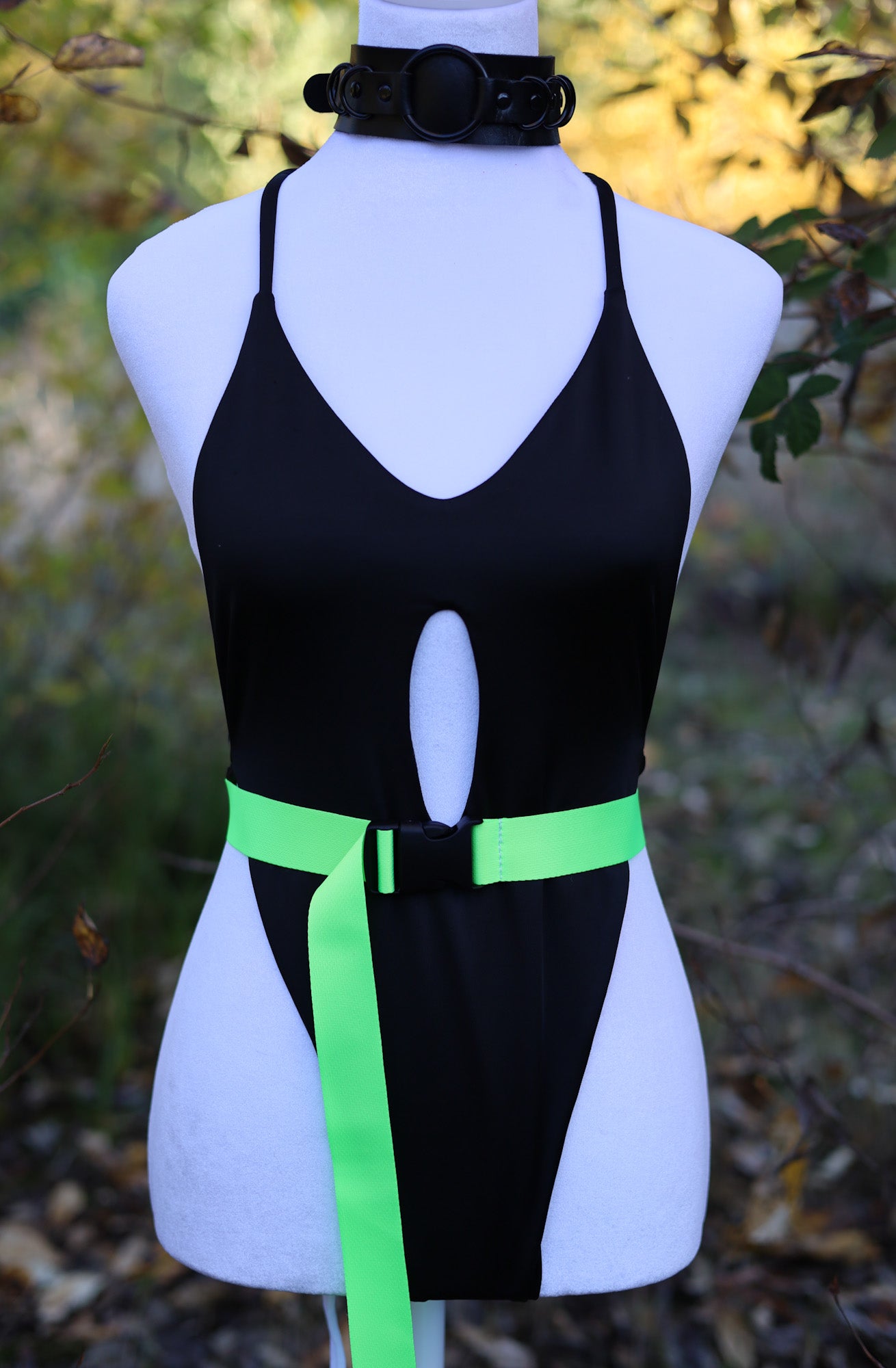 Neon Green Rave Belt Front