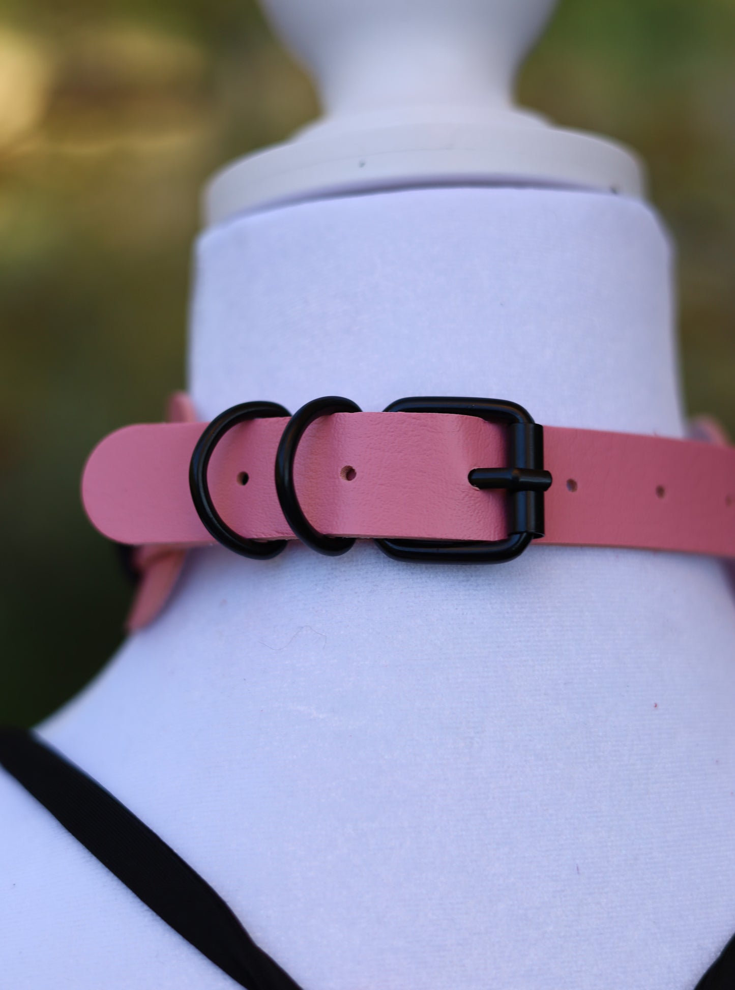 Light Pink Choker Necklace Back