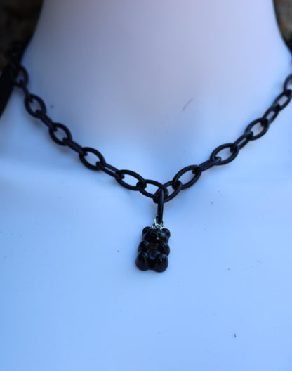 Black Gummy Bear Necklace