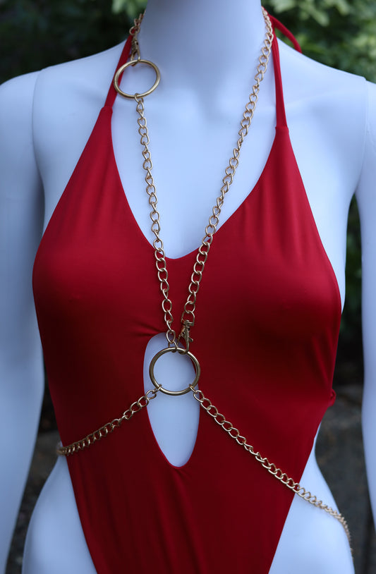 Gold O-Ring Body Chain V2