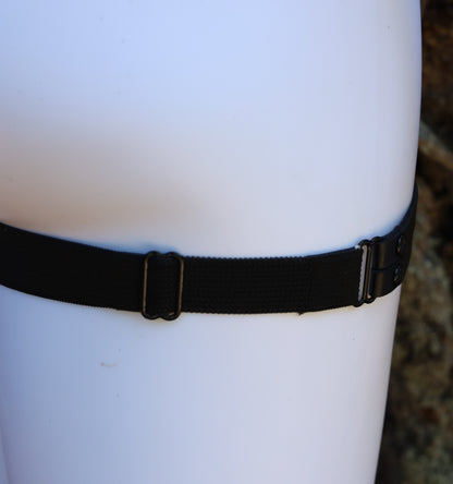 Black Heart Leg Garter