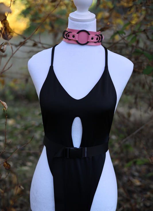 Light Pink Choker Necklace Front