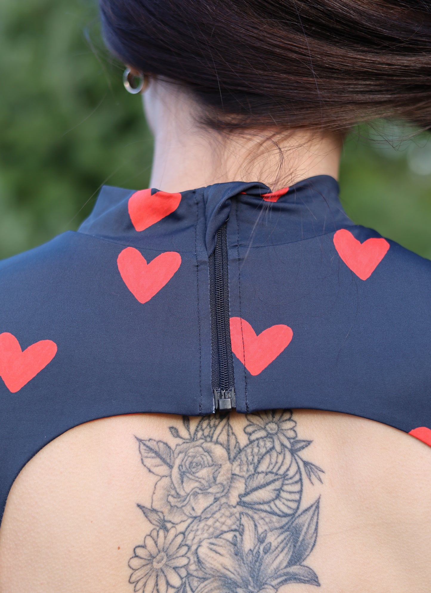 Heart Cutout Bodysuit