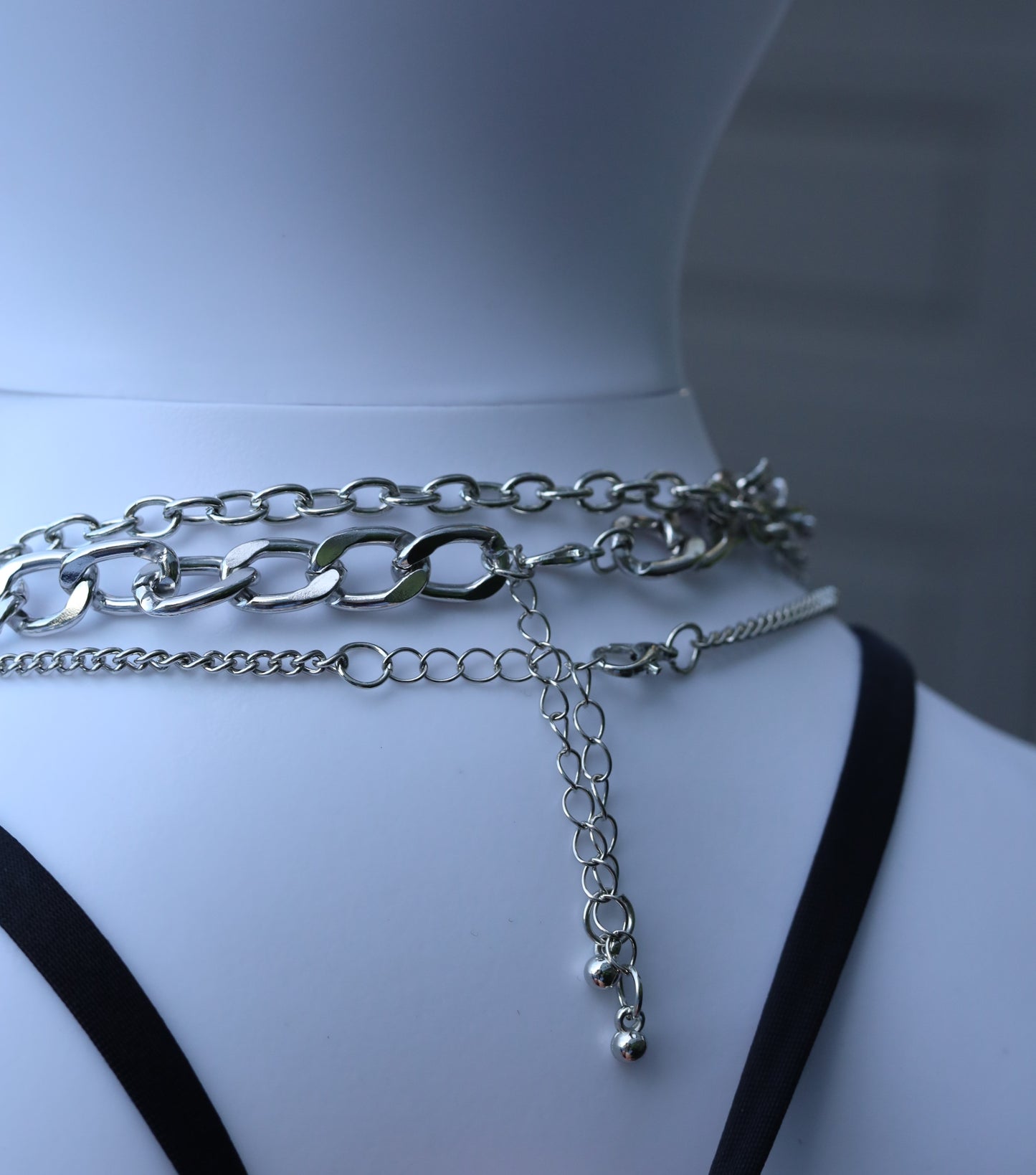 Silver Star Necklace (3 PC)