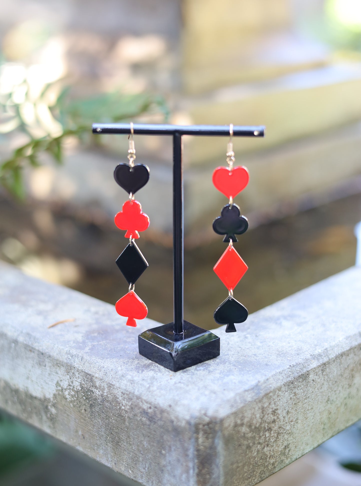 Black & Red Wonderland Earrings