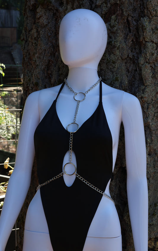 Silver O-Ring Body Chain