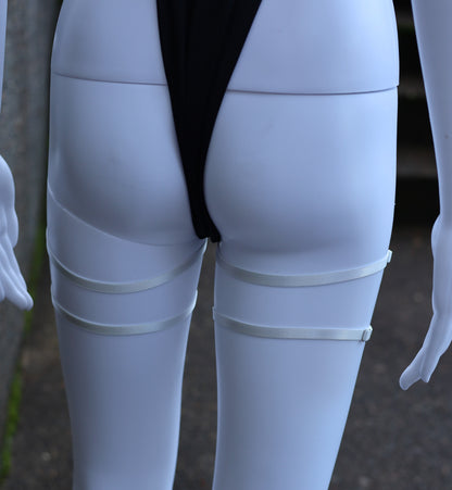 White Leg Garter Set