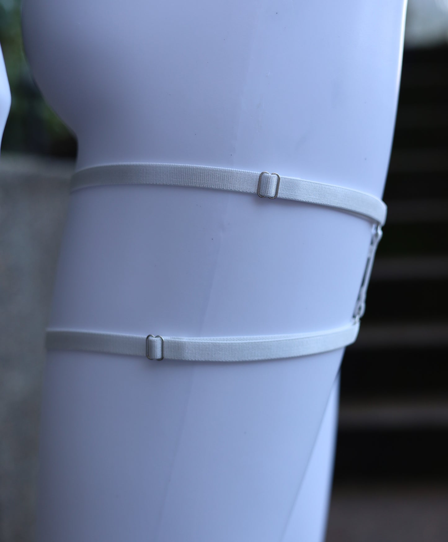 White Leg Garter Set